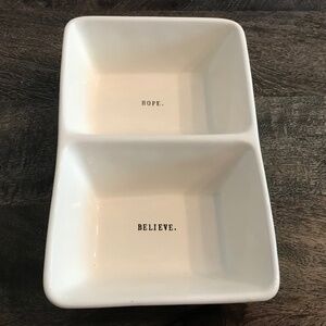 Rae Dunn Artisan Collection by Magenta™️ ceramic “Hope / Believe” serving dish